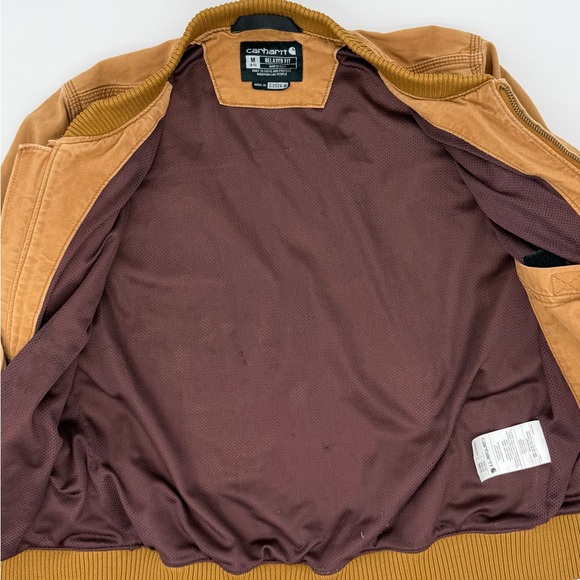 Carhartt WOMEN'S BOMBER JACKET - RELAXED FIT - RUGGED FLEX size medium - Picture 7 of 8